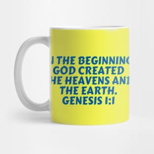 Bible Verse Genesis 1:1 Mug